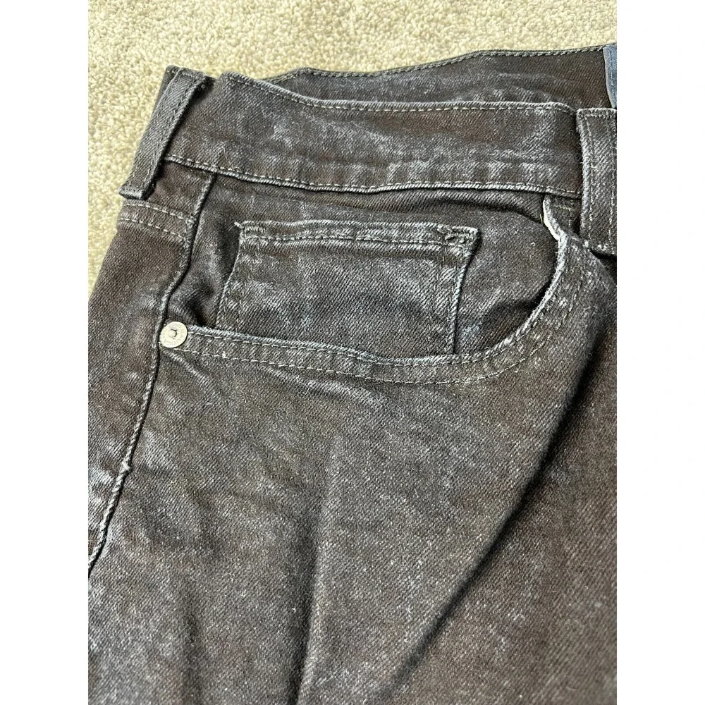 Nautica Jeans Mens Size 34X30 Pocket Regular Straight Fit Black Denim Flat Front